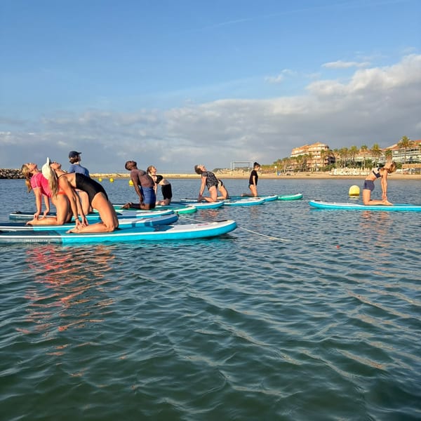 Retreat yoga session
